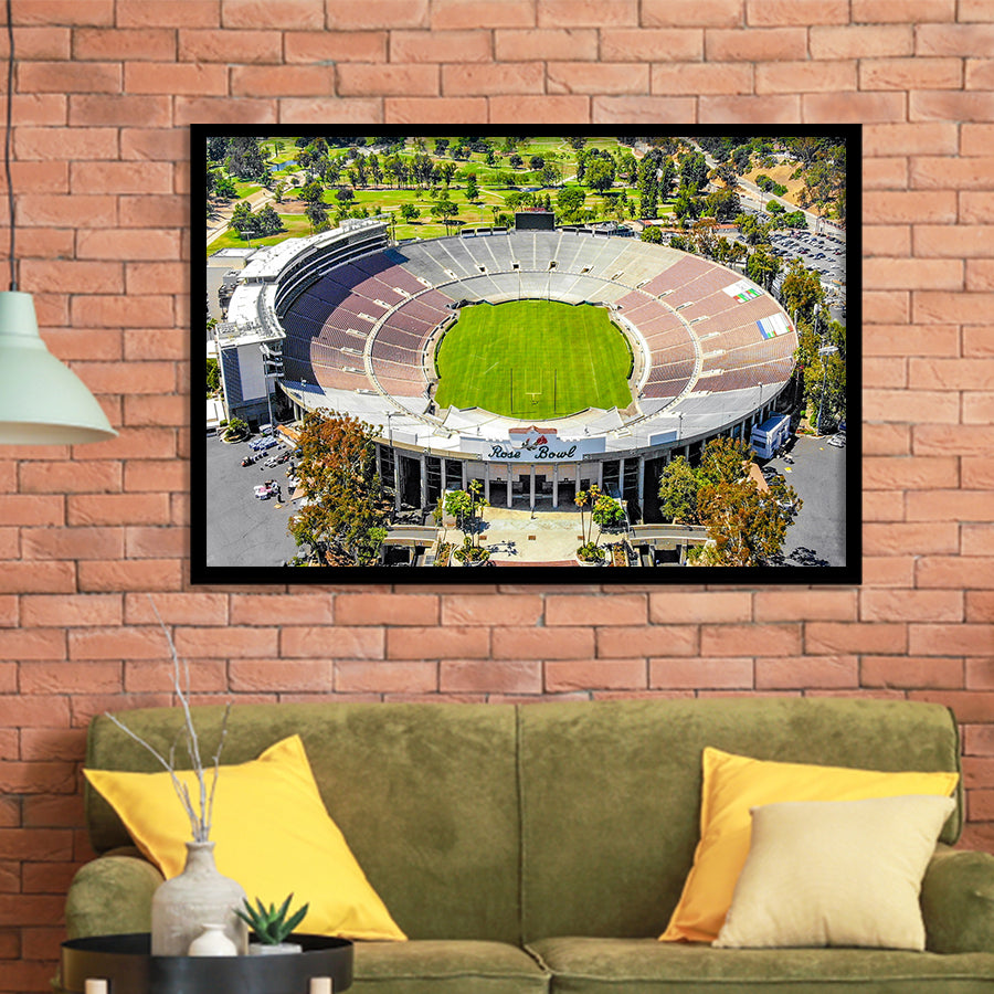Rose Bowl, Stadium Canvas, Sport Art, Gift for him, Framed Art Prints Wall Art Decor, Framed Picture