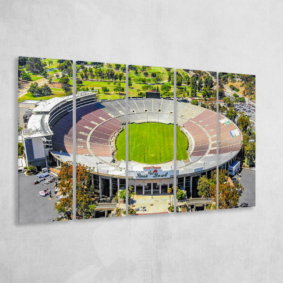 Rose Bowl, Stadium Canvas, Sport Art, Gift for him, Multi Panels B, Canvas Prints Wall Art Decor