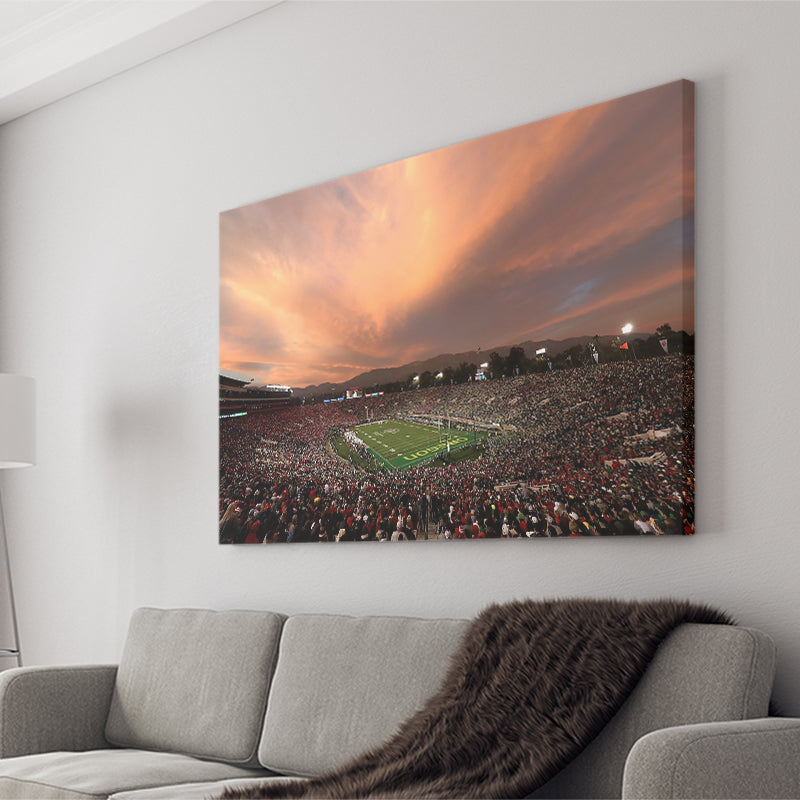 Rose Bowl in California, Stadium Canvas, Sport Art, Gift for him, Fan Gift, Canvas Prints Wall Art Decor