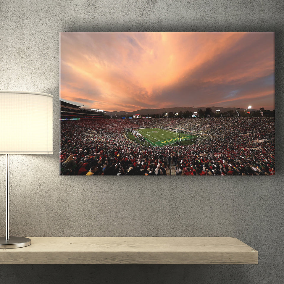 Rose Bowl in California, Stadium Canvas, Sport Art, Gift for him, Fan Gift, Canvas Prints Wall Art Decor