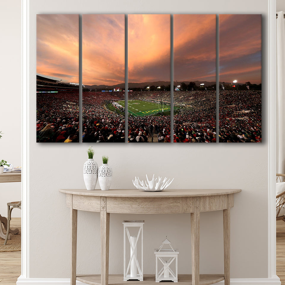 Rose Bowl in California, Stadium Canvas, Sport Art, Gift for him, Multi Panels B, Canvas Prints Wall Art Decor