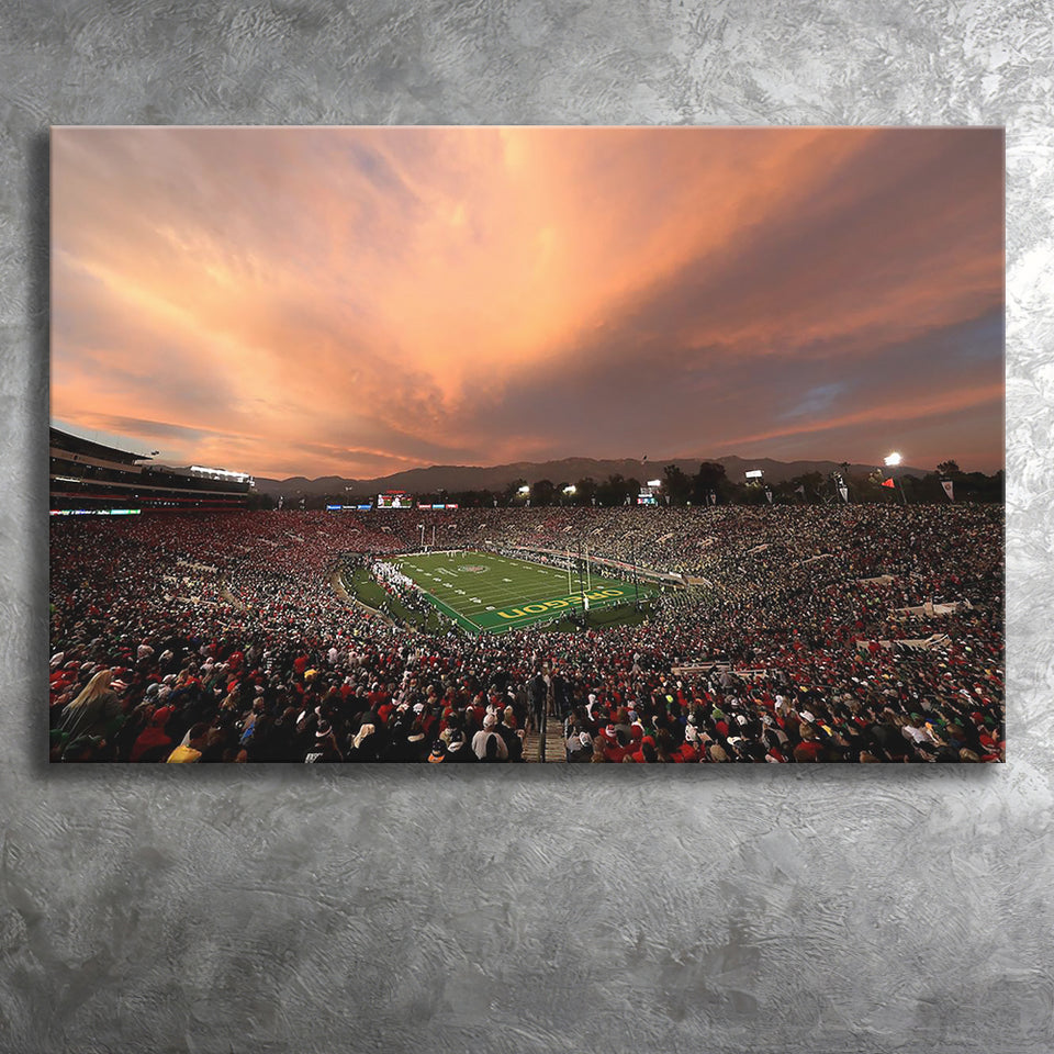 Rose Bowl in California, Stadium Canvas, Sport Art, Gift for him, Fan Gift, Canvas Prints Wall Art Decor
