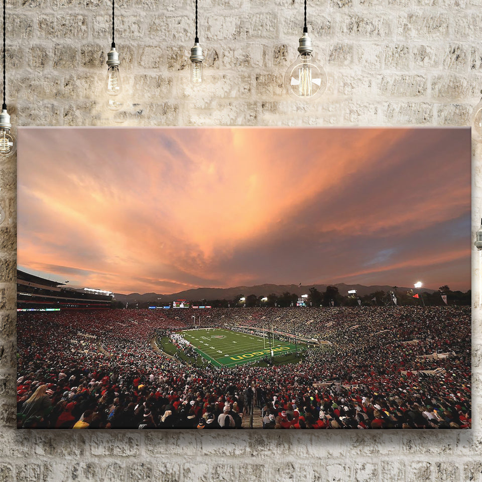 Rose Bowl in California, Stadium Canvas, Sport Art, Gift for him, Fan Gift, Canvas Prints Wall Art Decor