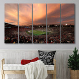 Rose Bowl in California, Stadium Canvas, Sport Art, Gift for him, Multi Panels B, Canvas Prints Wall Art Decor