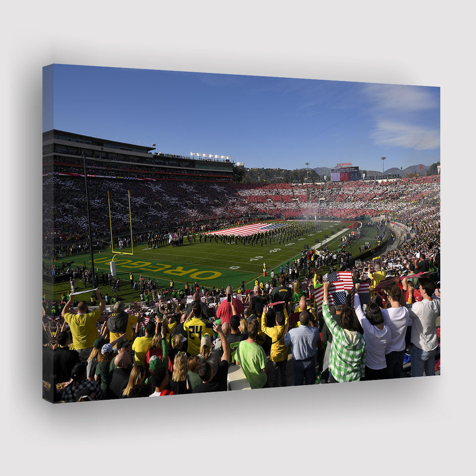 Rose Bowl in Pasadena California, Stadium Canvas, Sport Art, Gift for him, Fan Gift, Canvas Prints Wall Art Decor