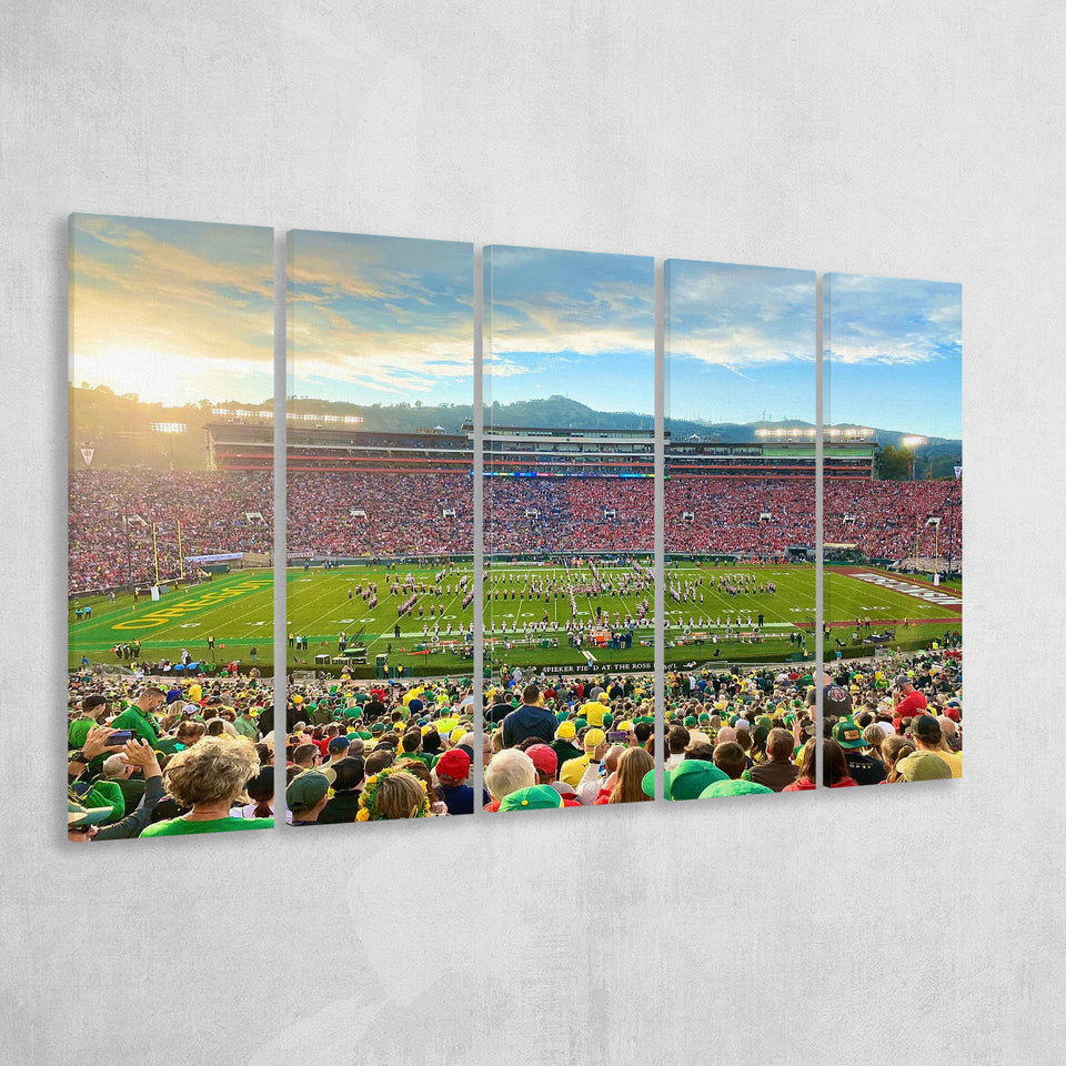 Rose Bowl in Pasadena, Stadium Canvas, Sport Art, Gift for him, Multi Panels B, Canvas Prints Wall Art Decor