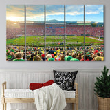 Rose Bowl in Pasadena, Stadium Canvas, Sport Art, Gift for him, Multi Panels B, Canvas Prints Wall Art Decor