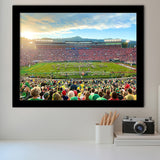 Rose Bowl in Pasadena, Stadium Canvas, Sport Art, Gift for him, Framed Art Prints Wall Art Decor, Framed Picture
