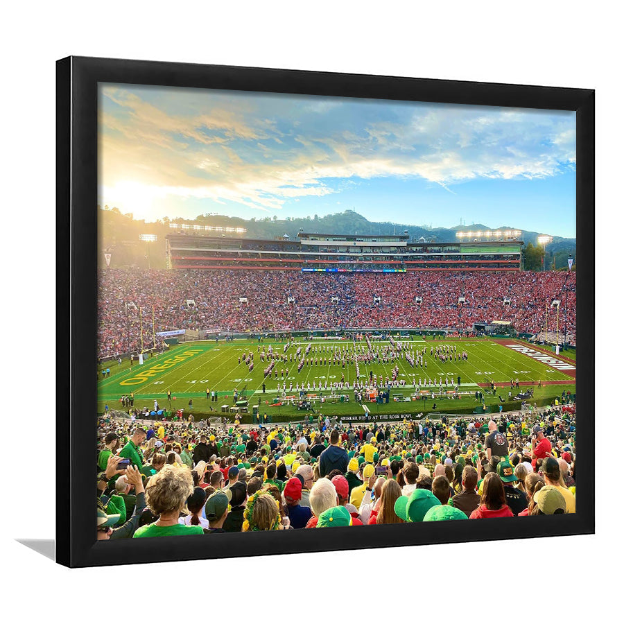 Rose Bowl in Pasadena, Stadium Canvas, Sport Art, Gift for him, Framed Art Prints Wall Art Decor, Framed Picture