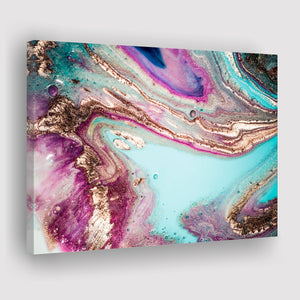 Rose Gold Marble Abstract Canvas Prints Wall Art Decor - Painting Canvas,Home Decor, Ready to Hang
