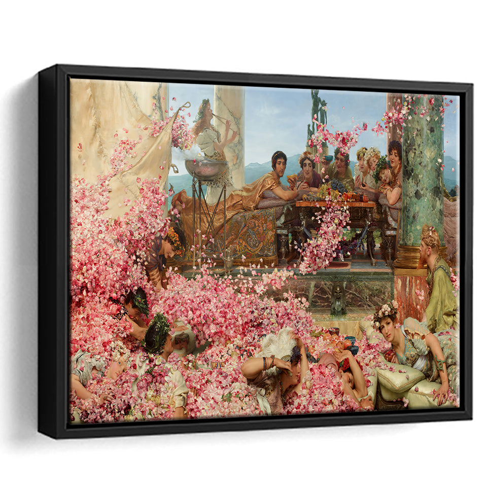 Roses Of Heliogabalus By Tadema Framed Canvas Prints Wall Art - Painting Canvas, Wall Decor, Canvas Art, Floating Frame