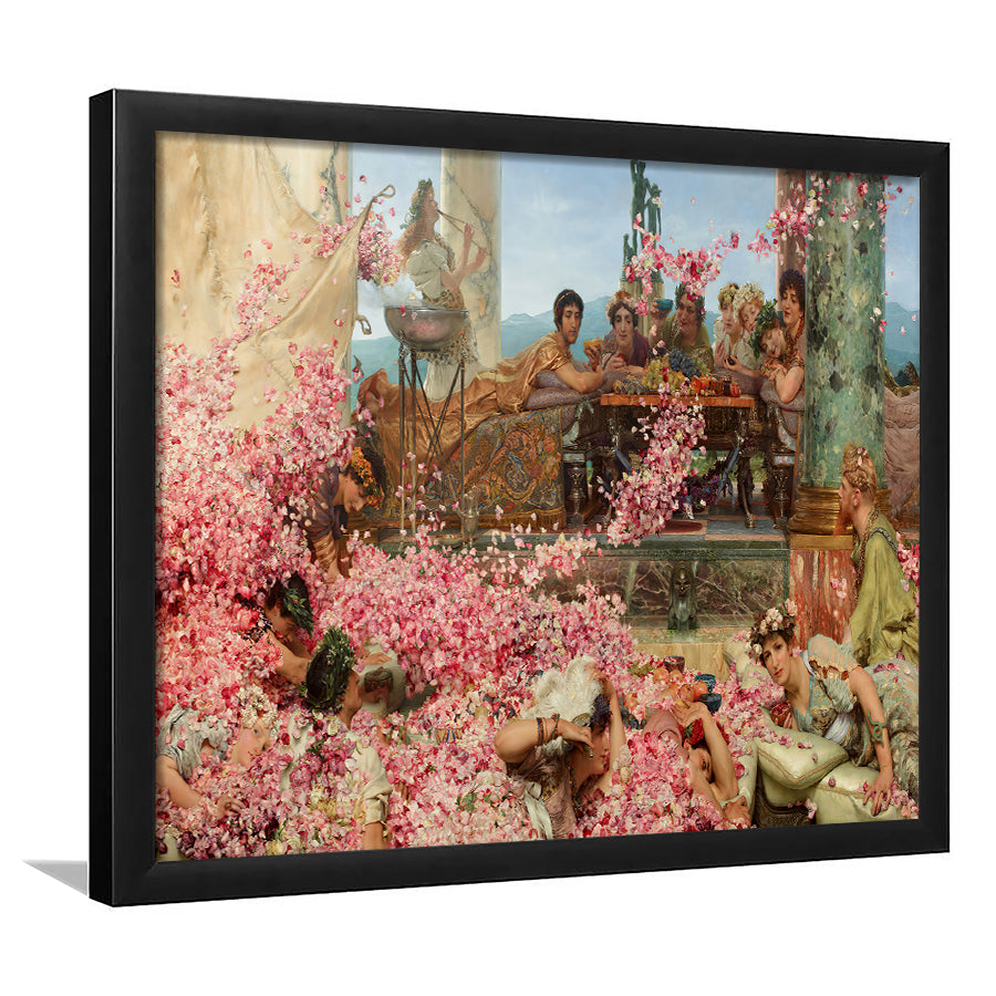 Roses Of Heliogabalus By Tadema Framed Art Prints Wall Decor - Painting Prints, Wall Art, Framed Picture, Black Frame