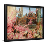 Roses Of Heliogabalus By Tadema Framed Art Prints Wall Decor - Painting Prints, Wall Art, Framed Picture, Black Frame