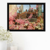 Roses Of Heliogabalus By Tadema Framed Canvas Prints Wall Art - Painting Canvas, Wall Decor, Canvas Art, Floating Frame