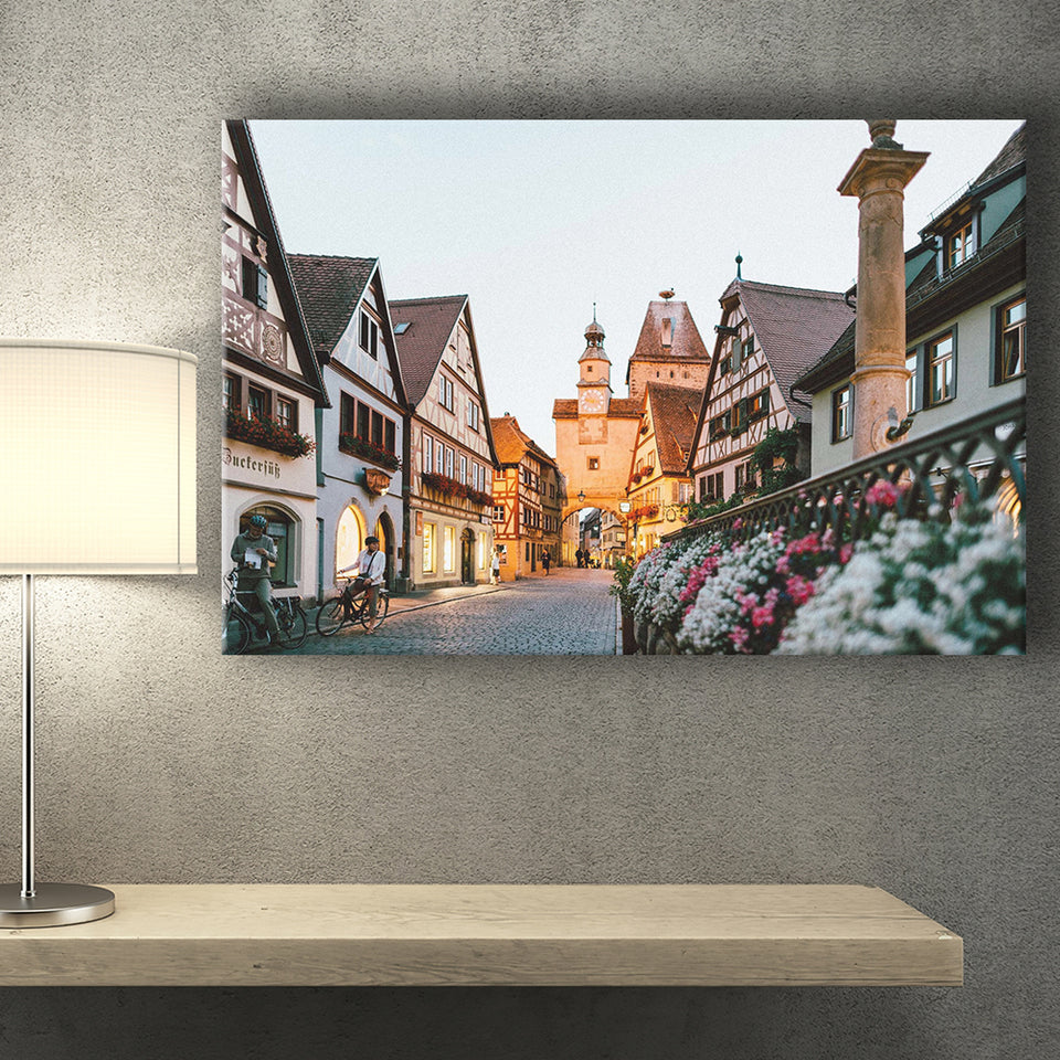 Rothenburg, Rothenburg Photo Canvas Prints Wall Art Home Decor - Painting Canvas, Ready to hang