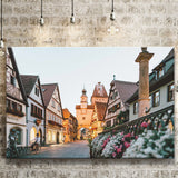 Rothenburg, Rothenburg Photo Canvas Prints Wall Art Home Decor - Painting Canvas, Ready to hang