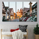 Rothenburg, Rothenburg Photo 5 Panels B,Large Canvas,Canvas Prints Wall Art Home Decor