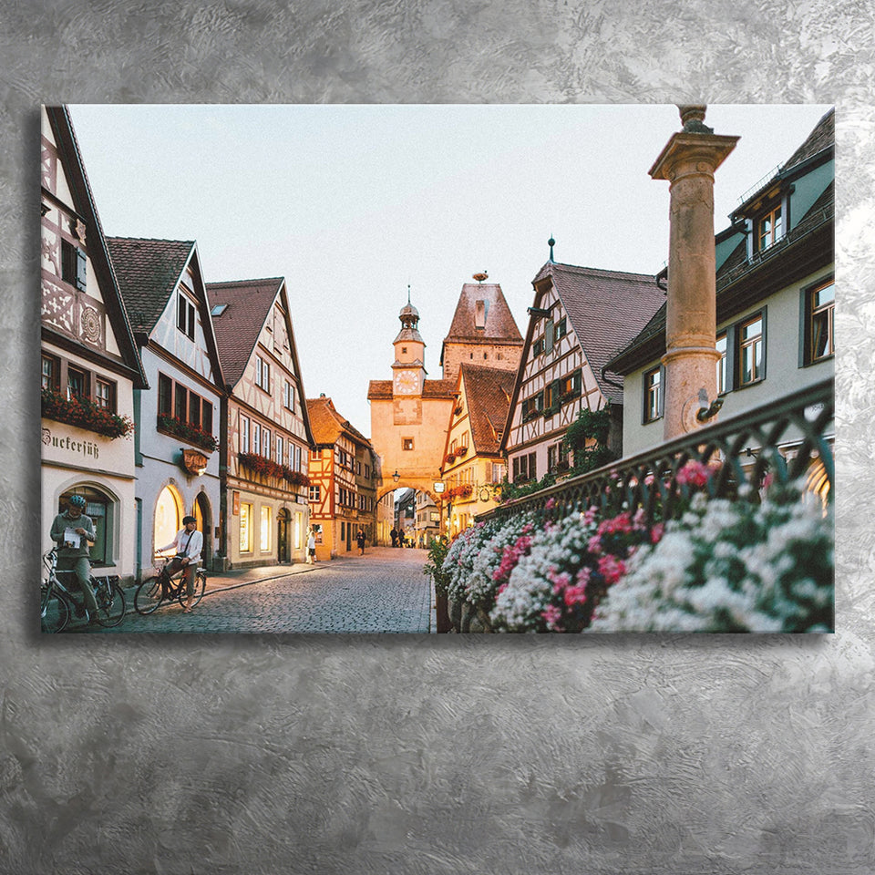 Rothenburg, Rothenburg Photo Canvas Prints Wall Art Home Decor - Painting Canvas, Ready to hang