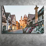 Rothenburg, Rothenburg Photo Canvas Prints Wall Art Home Decor - Painting Canvas, Ready to hang