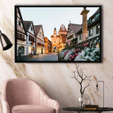 Rothenburg, Rothenburg Photo Framed Canvas Prints Wall Art Decor, Black Floating Frame