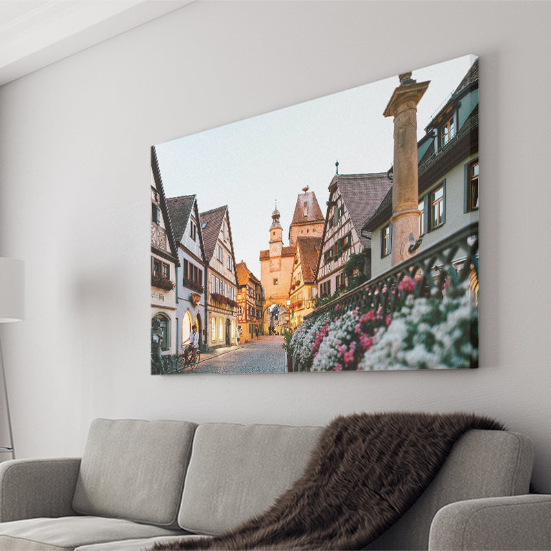 Rothenburg, Rothenburg Photo Canvas Prints Wall Art Home Decor - Painting Canvas, Ready to hang