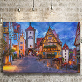 Rothenburg Canvas Prints Wall Art Decor - Painting Canvas, Art Print, Home Decor, Ready to Hang