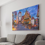 Rothenburg Canvas Prints Wall Art Decor - Painting Canvas, Art Print, Home Decor, Ready to Hang