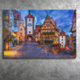 Rothenburg Canvas Prints Wall Art Decor - Painting Canvas, Art Print, Home Decor, Ready to Hang