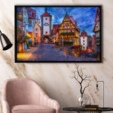 Rothenburg Framed Canvas Prints Wall Art Decor - Painting Canvas, Framed Picture, Home Decor