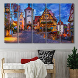 Rothenburg 5 Piece B Canvas Prints Wall Art Decor, Multi Panels,Large Canvas, Home Decor