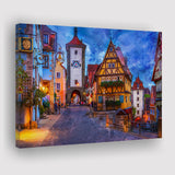 Rothenburg Canvas Prints Wall Art Decor - Painting Canvas, Art Print, Home Decor, Ready to Hang