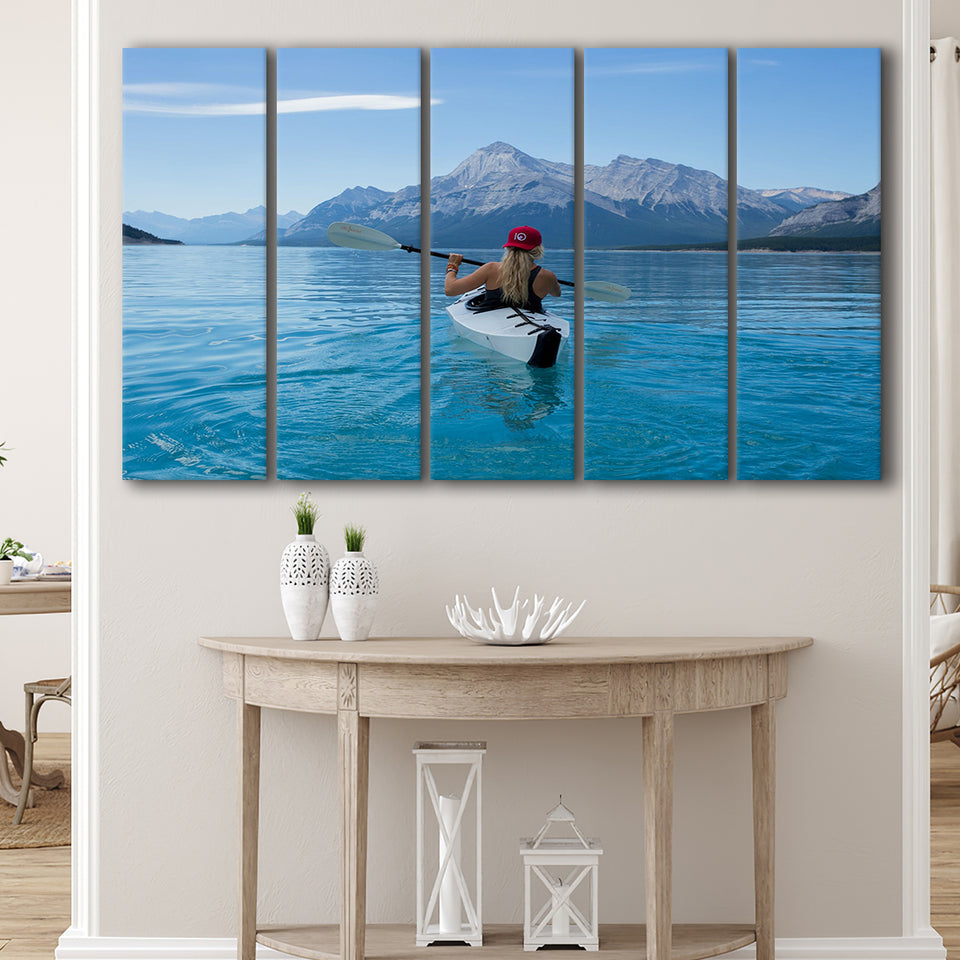 Rowing, Rowing 5 Panels B,Large Canvas,Canvas Prints Wall Art Home Decor
