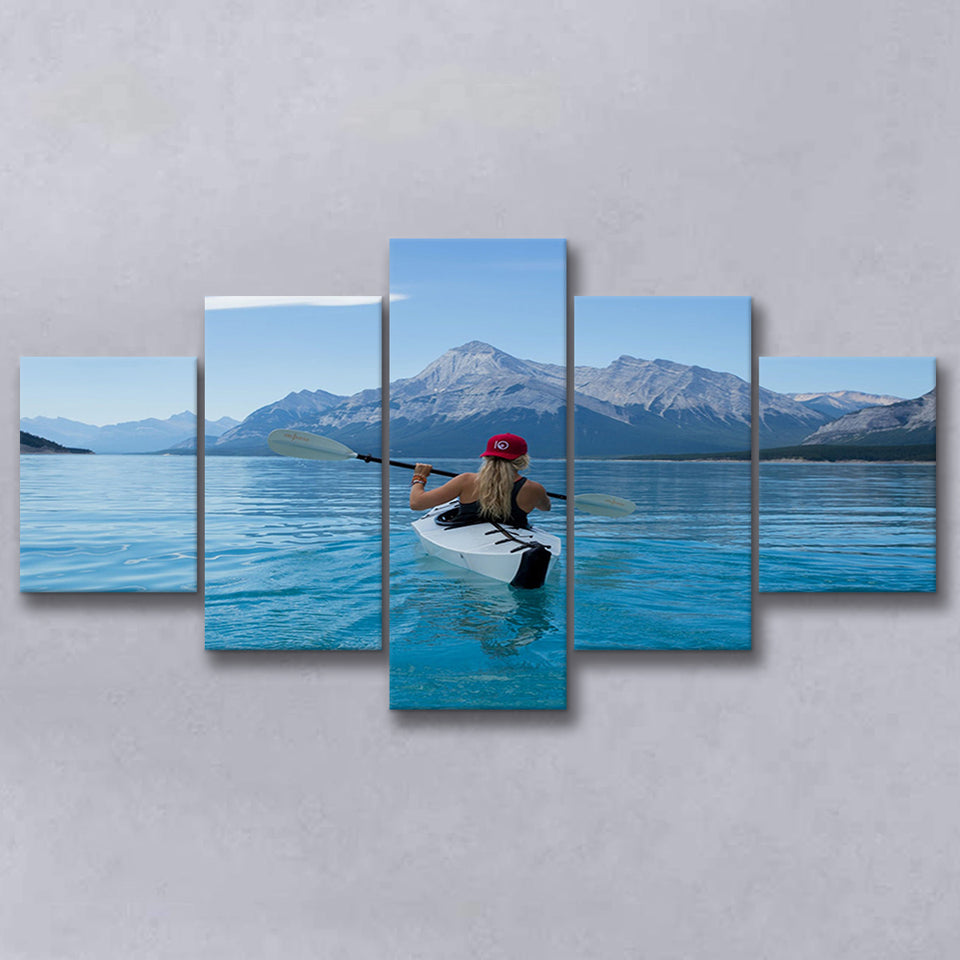Rowing, Rowing Multi Panels,Canvas Prints Wall Art Home Decor