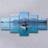 Rowing, Rowing Multi Panels,Canvas Prints Wall Art Home Decor