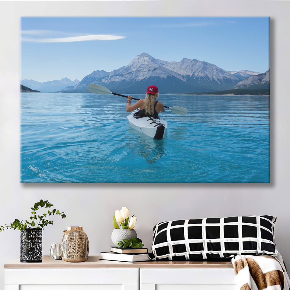 Rowing, Rowing Canvas Prints Wall Art Home Decor - Painting Canvas, Ready to hang