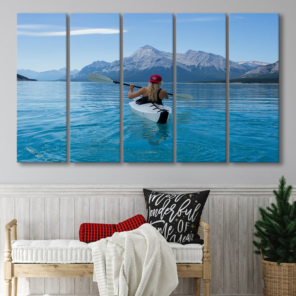 Rowing, Rowing 5 Panels B,Large Canvas,Canvas Prints Wall Art Home Decor