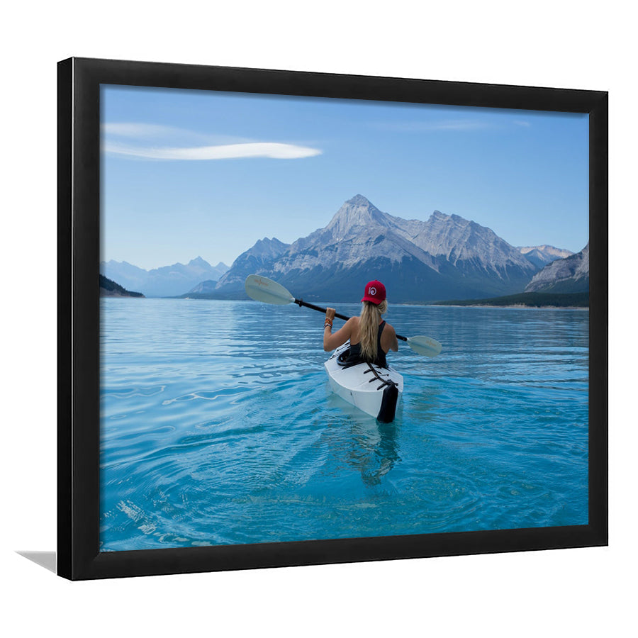 Rowing, Rowing Framed Art Prints Wall Art Decor,Black Frame, Ready to hang