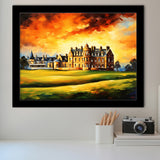 Royal Ancient Golf Club House 18Th Painting Framed Art Prints Wall Decor, Framed Painting Art