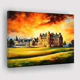 Royal Ancient Golf Club House 18Th Painting Canvas Prints Wall Art, Painting Art Home Decor