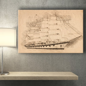 Royal Clipper Is A Steel Hulled Five Masted Fully Rigged Tal Canvas Prints Wall Art - Painting Canvas, Painting Prints, Wall Home Decor