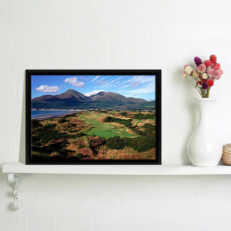 Royal County Down Golf Club Framed Canvas Prints Wall Art - Painting Prints, Home Wall Decor, Painting Canvas