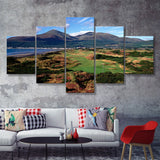 Royal County Down Golf Club  5 Pieces Canvas Prints Wall Art - Painting Canvas, Multi Panel, Home Wall Decor, For Sale
