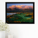 Royal County Down Golf Club Hole 03R A Glorious Morning Newcastle Co Down, Ireland, Framed Canvas Prints Wall Art Decor