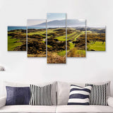 Royal County Down Sogoto Golf Downs  5 Pieces Canvas Prints Wall Art - Painting Canvas, Multi Panel, Home Wall Decor, For Sale