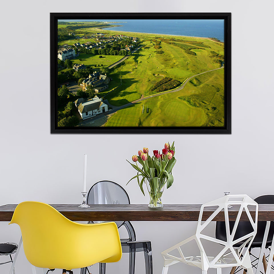 Royal Dornoch Archives Press And Journal Framed Canvas Prints Wall Art - Painting Prints, Home Wall Decor, Painting Canvas