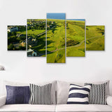 Royal Dornoch Archives Press And Journal  5 Pieces Canvas Prints Wall Art - Painting Canvas, Multi Panel, Home Wall Decor, For Sale