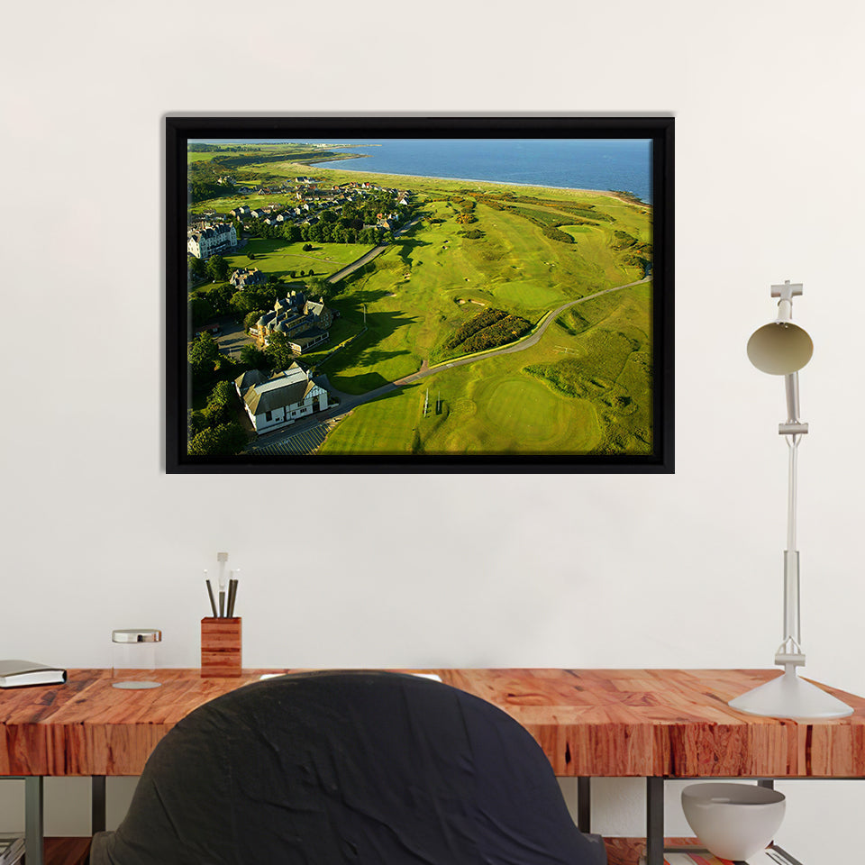Royal Dornoch Archives Press And Journal Framed Canvas Prints Wall Art - Painting Prints, Home Wall Decor, Painting Canvas