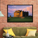 Royal & Ancient Golf Clubhouse, 18Th Green Of The Old Course, St Andrews, Scotland, Golf Sport Print, Framed Art Prints Home Decor