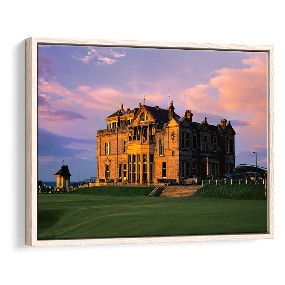 Royal & Ancient Golf Clubhouse, 18Th Green Of The Old Course, St Andrews, Scotland, Framed Canvas Prints Wall Art Decor