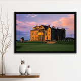 Royal & Ancient Golf Clubhouse, 18Th Green Of The Old Course, St Andrews, Scotland, Framed Canvas Prints Wall Art Decor